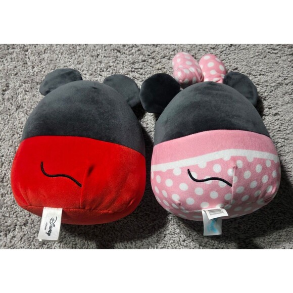 Squishmallows Disney Mickey Mouse and Minnie Mouse plush set 8" - Picture 2 of 4